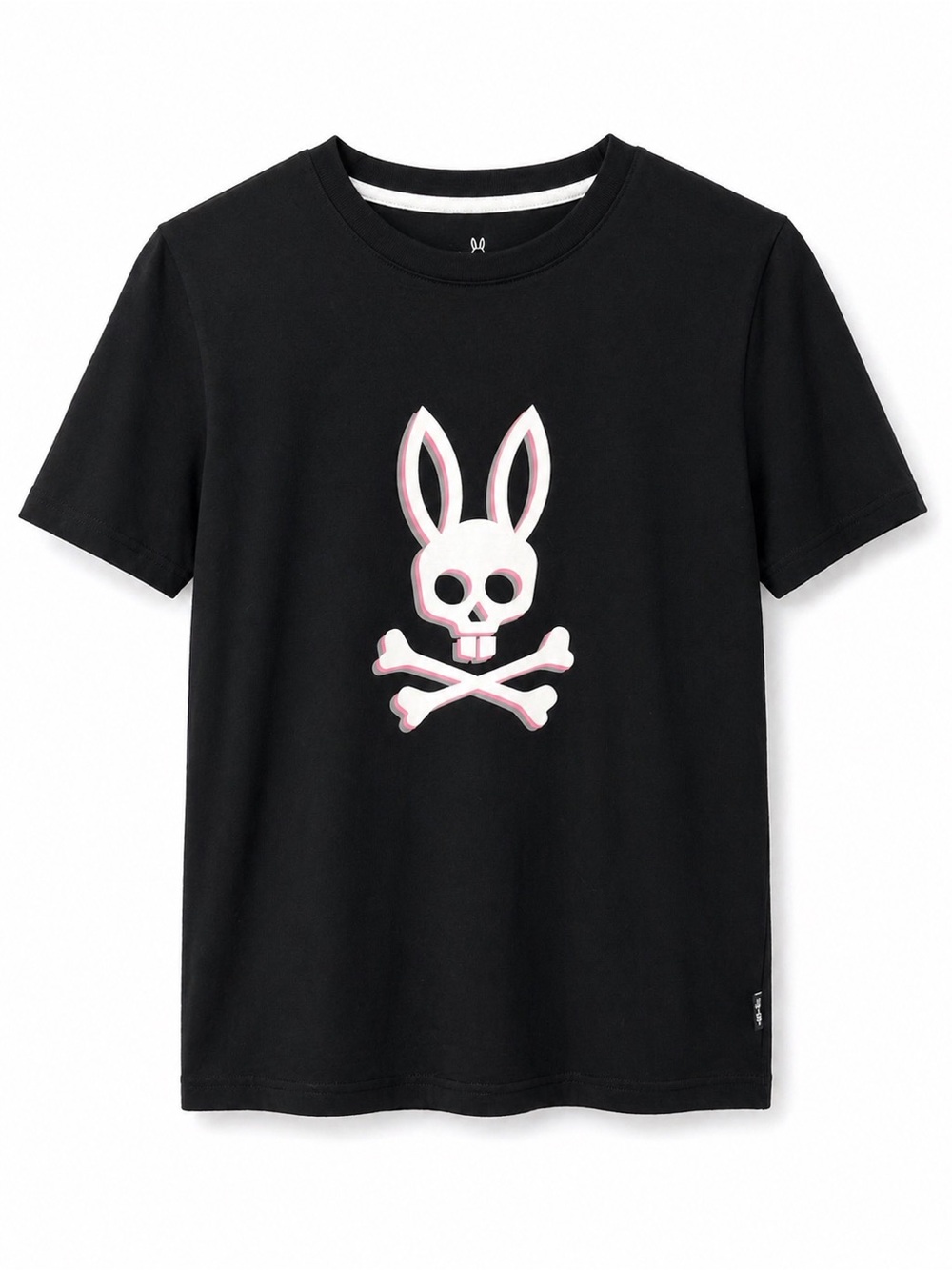 Psycho Bunny XL Girls black skull short 0515 sleeve cotton crewneck shirt top
